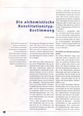 Die alchemistische Konstitutionstyp-Bestimmung